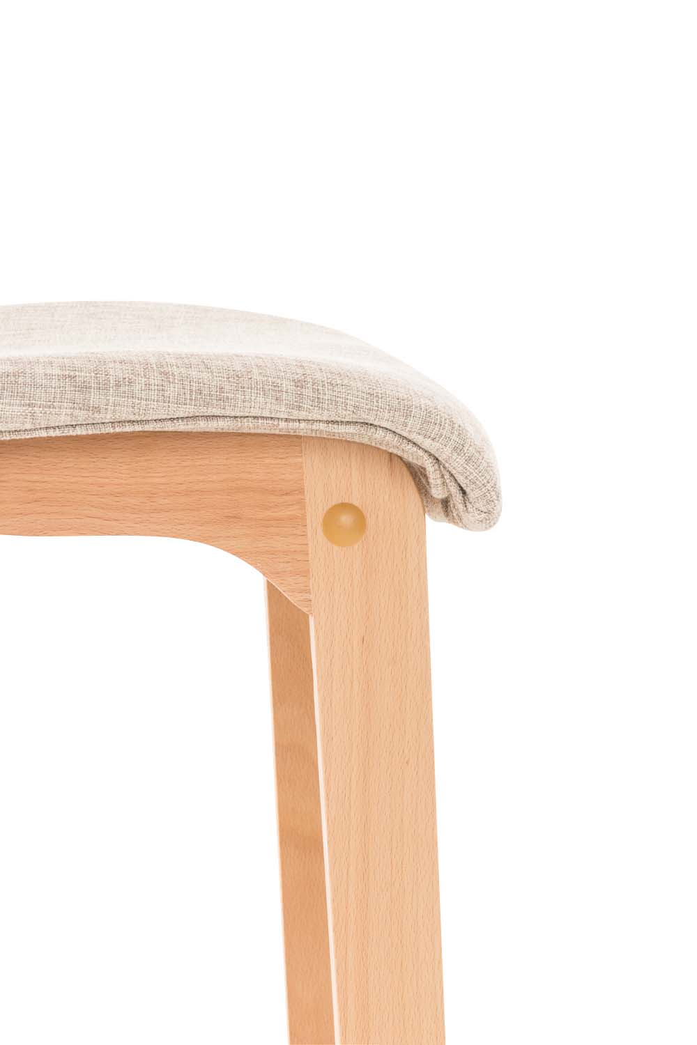 Barhocker Hover Stoff Natura, mit Lehne