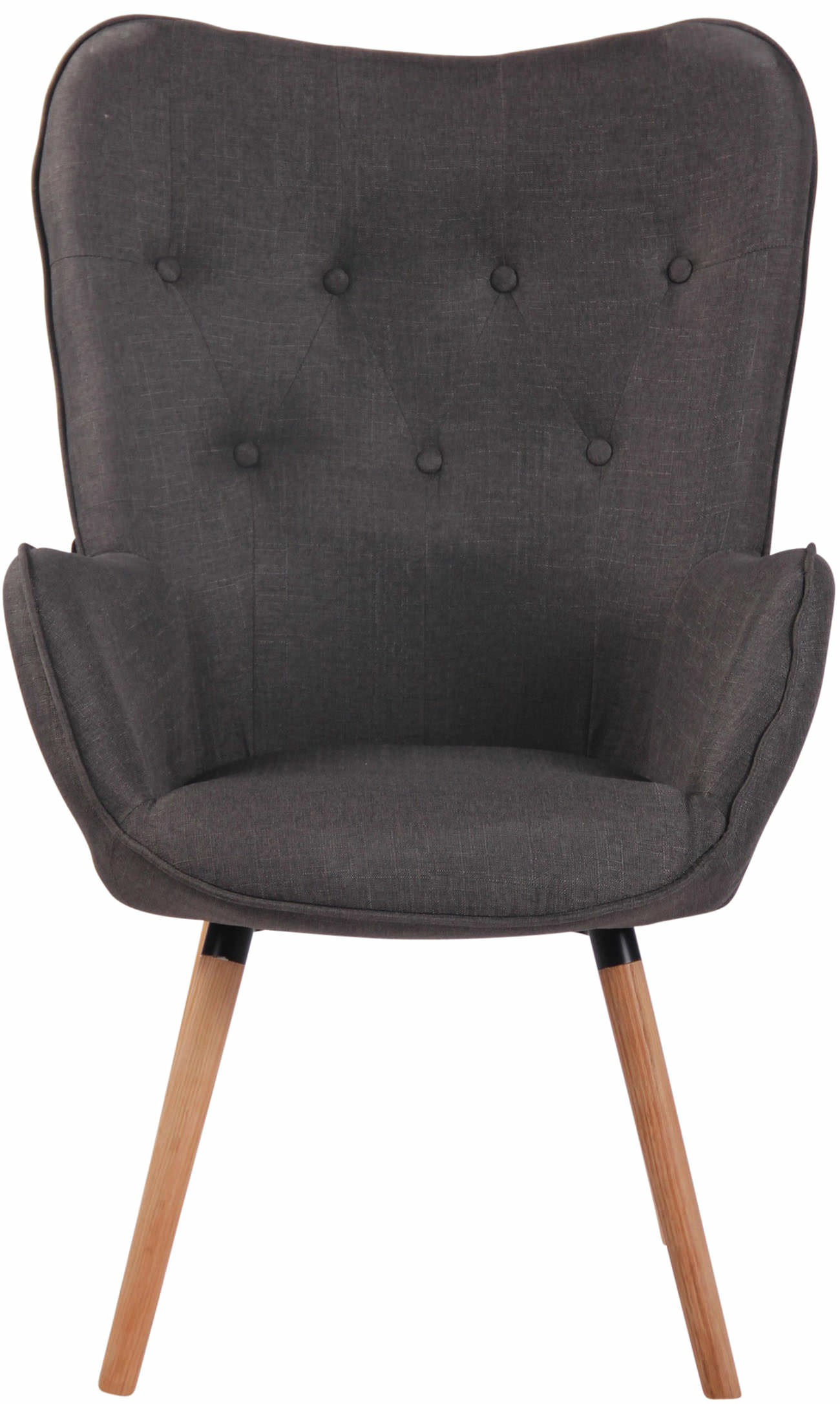 Lounger Ashford Stoff dunkelgrau natura