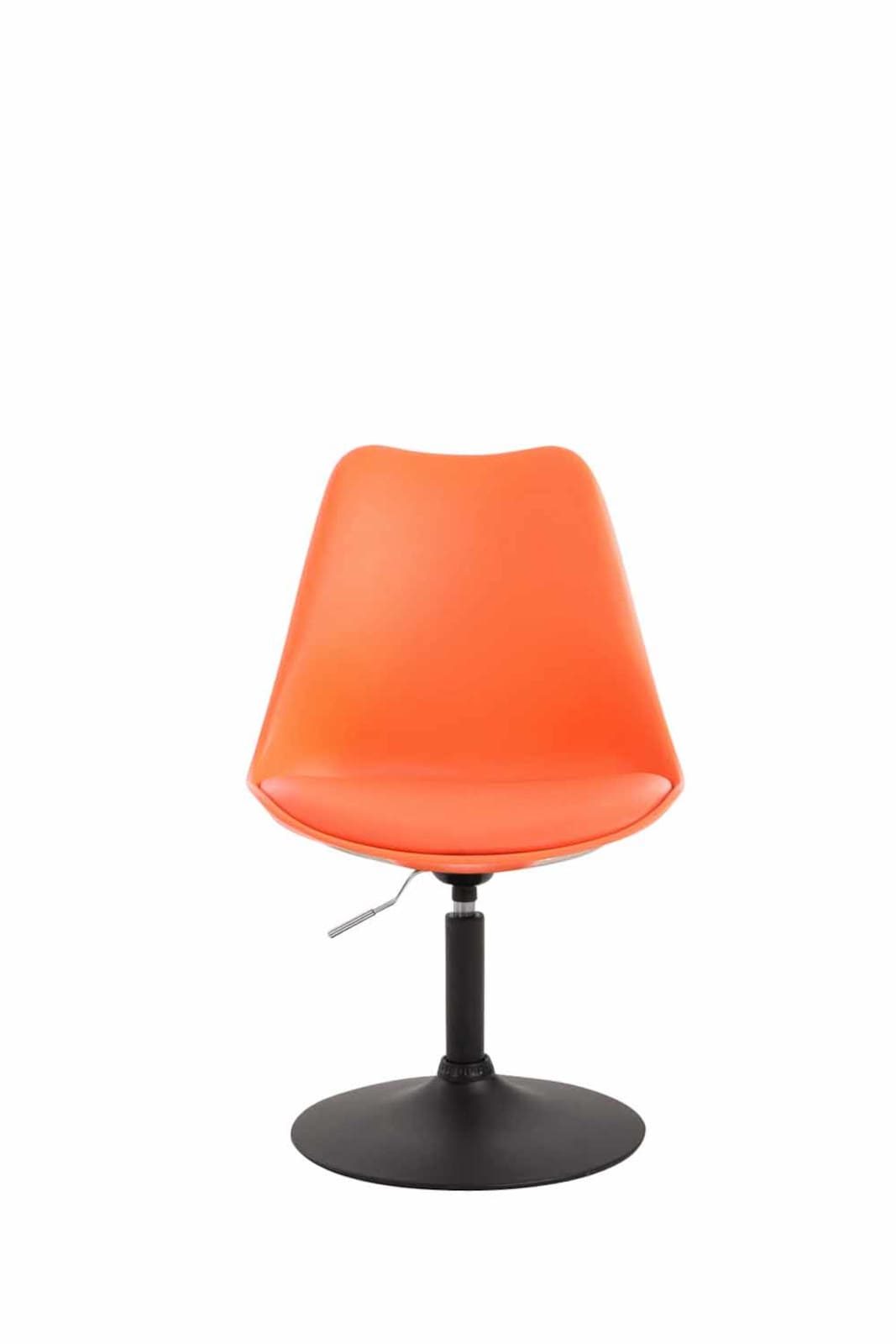 4er Set Esszimmerstühle Maverick Kunststoff orange schwarz