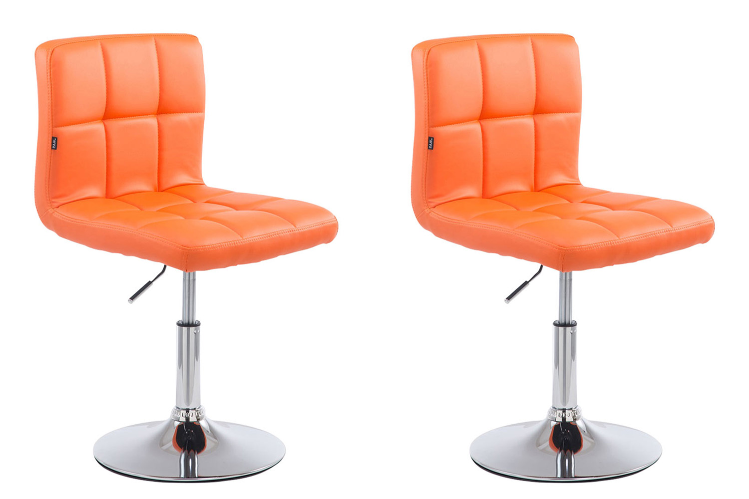 2er Set Lounger Palma V2 Kunstleder orange