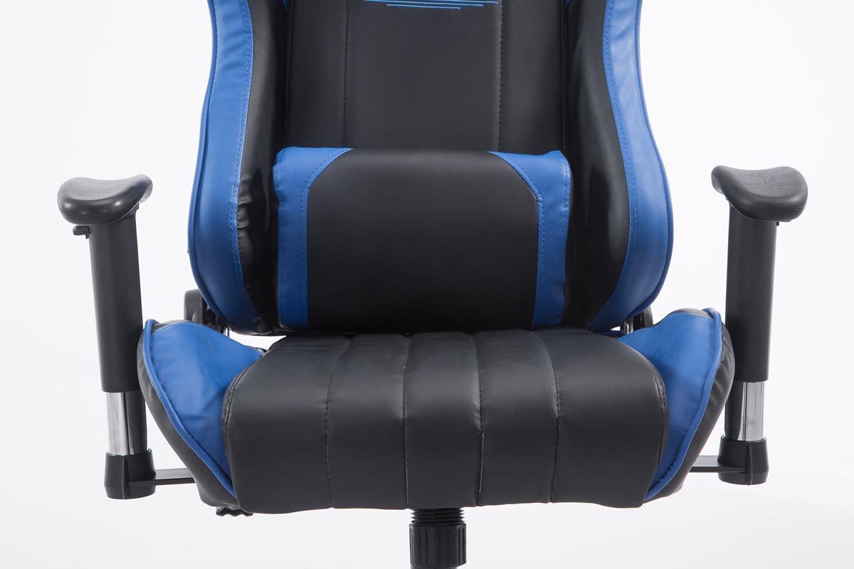 Racing Gaming Bürostuhl XL Shift Kunstleder mit/ohne Fußablage schwarz/blau ohne Fußablage