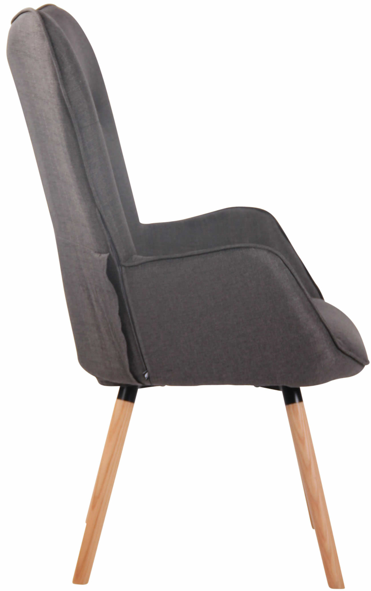 Lounger Ashford Stoff dunkelgrau natura