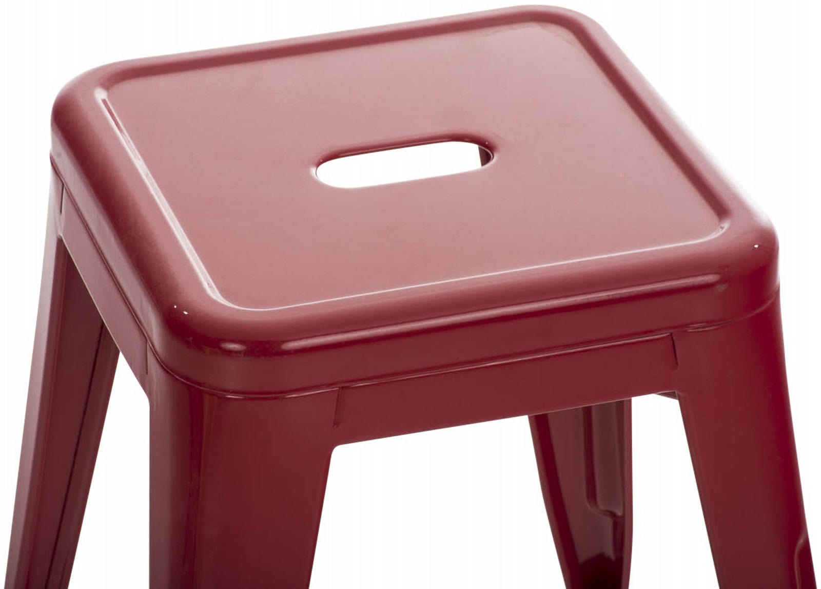 Metall Hocker Armin rot