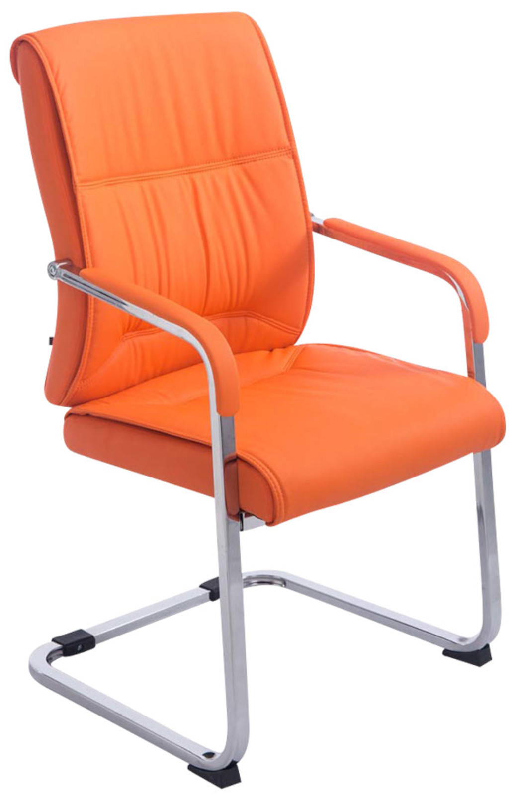 2er Set Freischwinger XXL Anubis Kunstleder orange