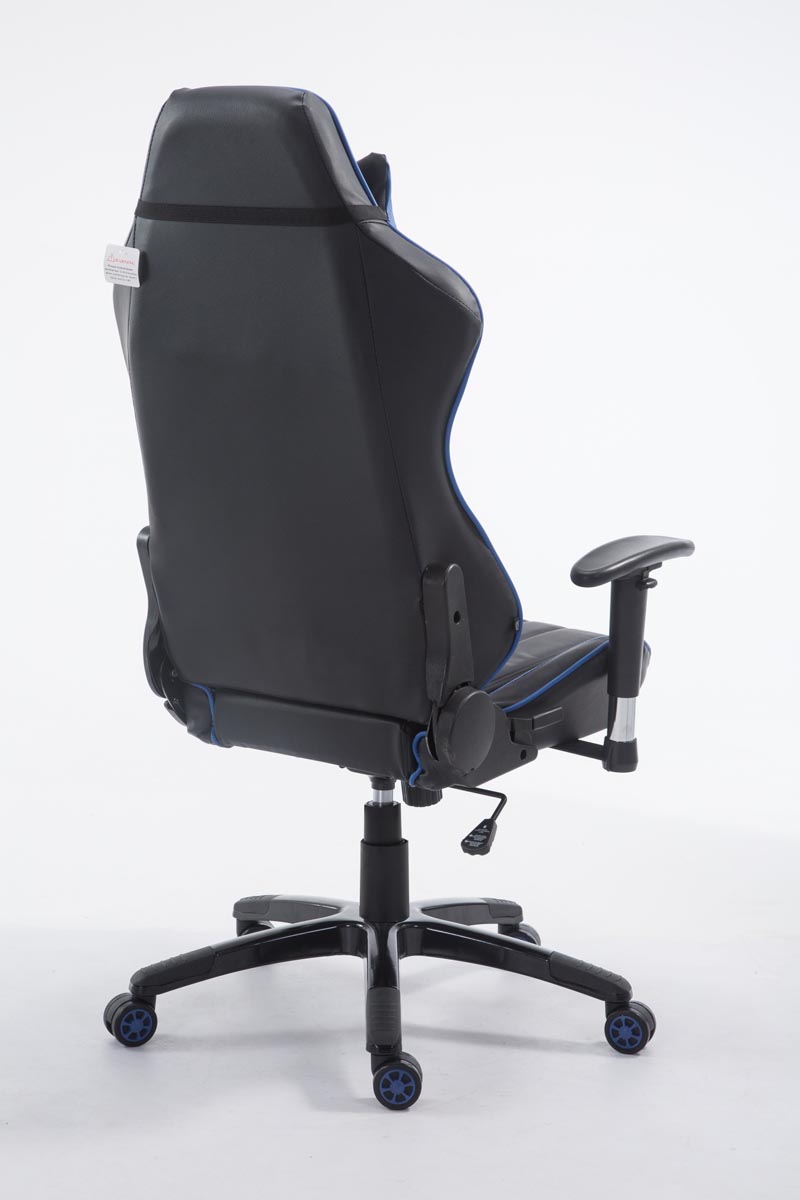 Racing Gaming Bürostuhl XL Shift Kunstleder mit/ohne Fußablage schwarz/blau ohne Fußablage