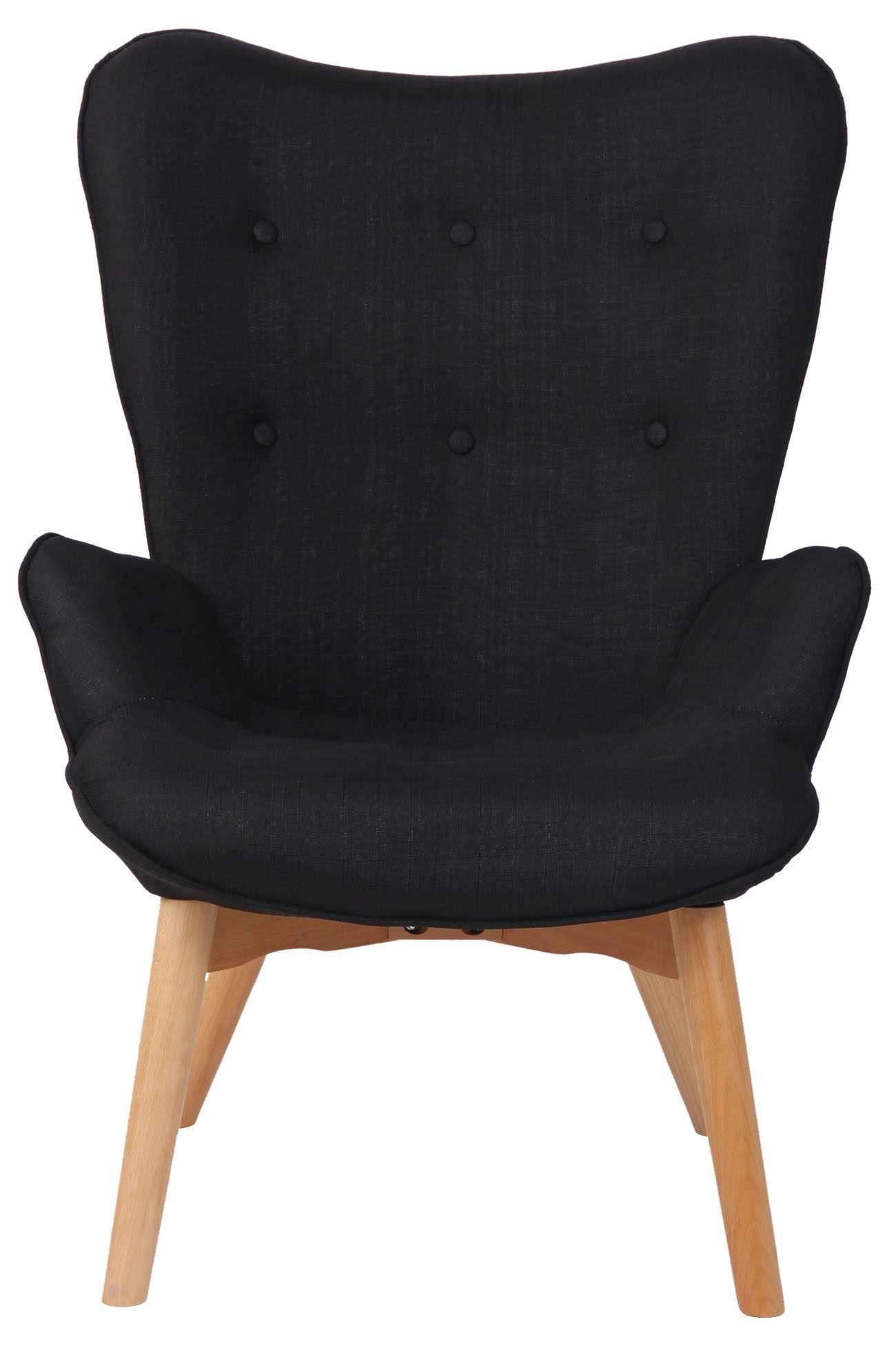 Lounger Durham Stoff schwarz