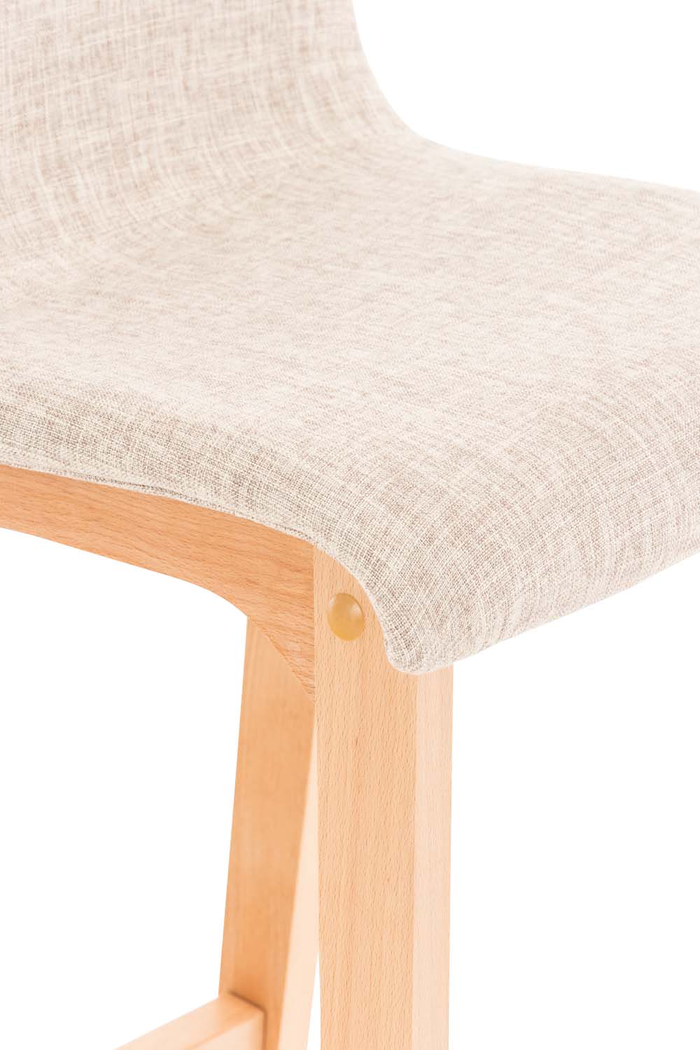 Barhocker Hover Stoff Natura, mit Lehne