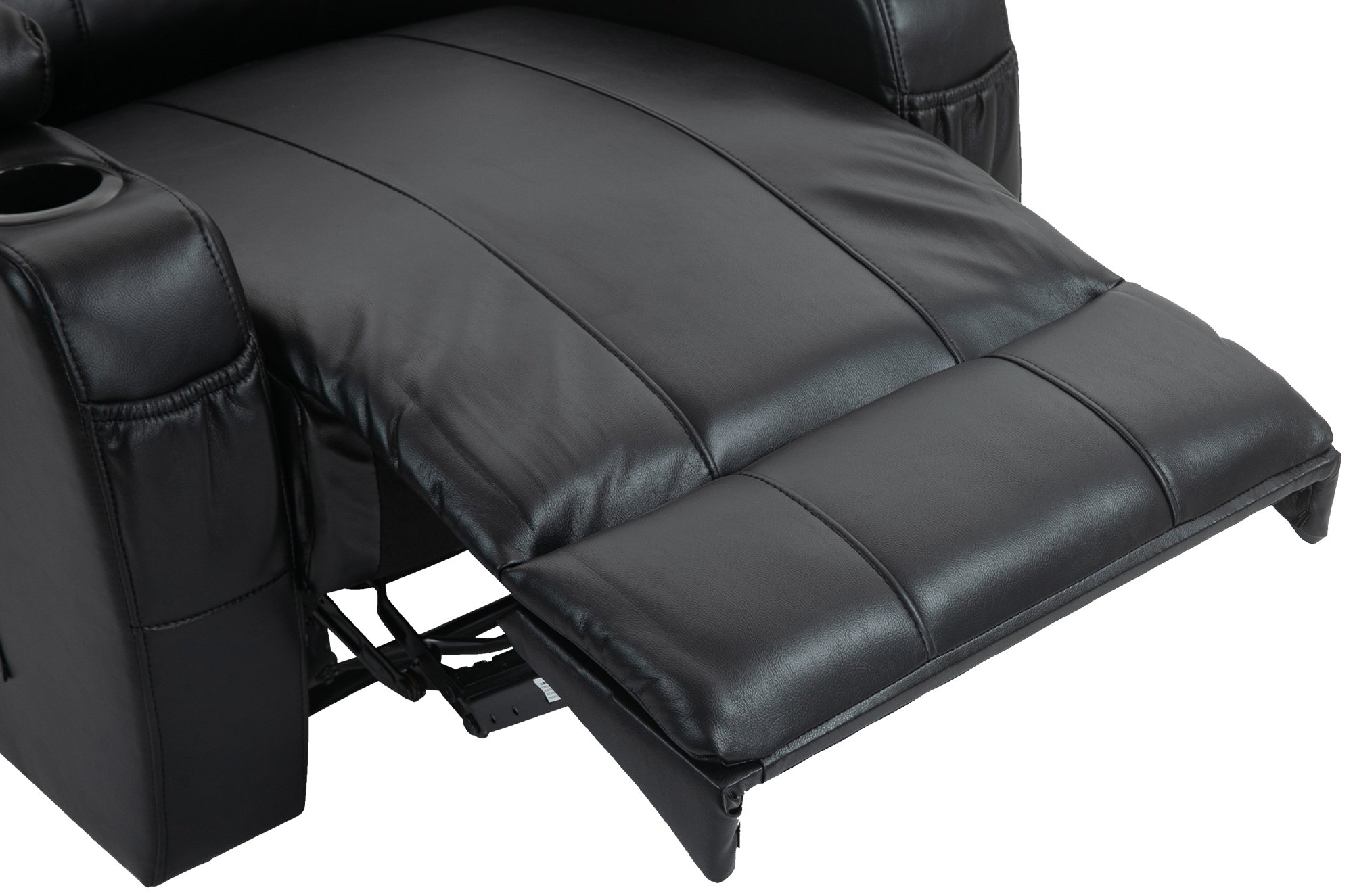 Sessel Hepler mit Massagefunktion schwarz Kunstleder