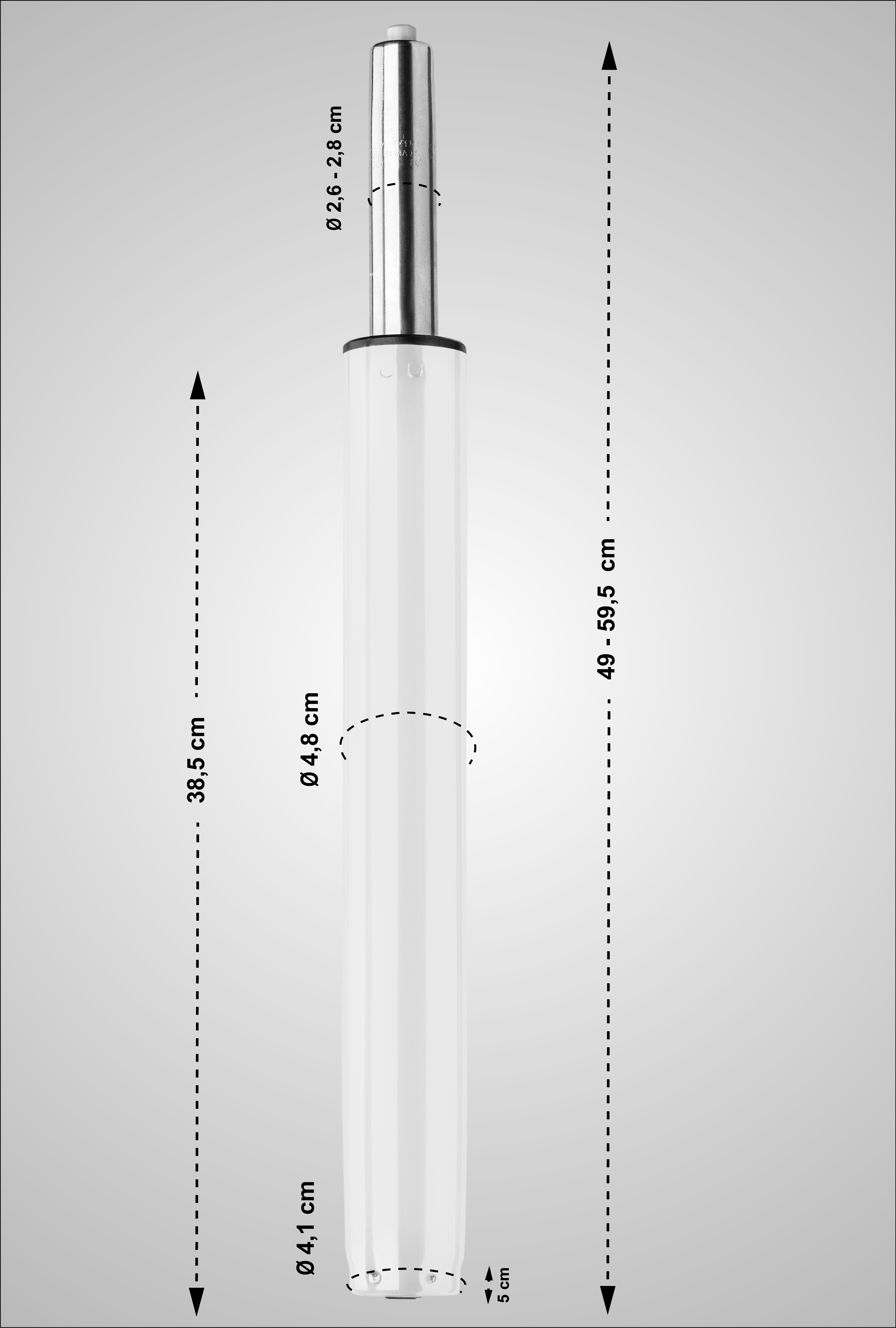 Gaslift Gasdruckfeder für Barhocker, höhenverstellbar, ohne Lehne