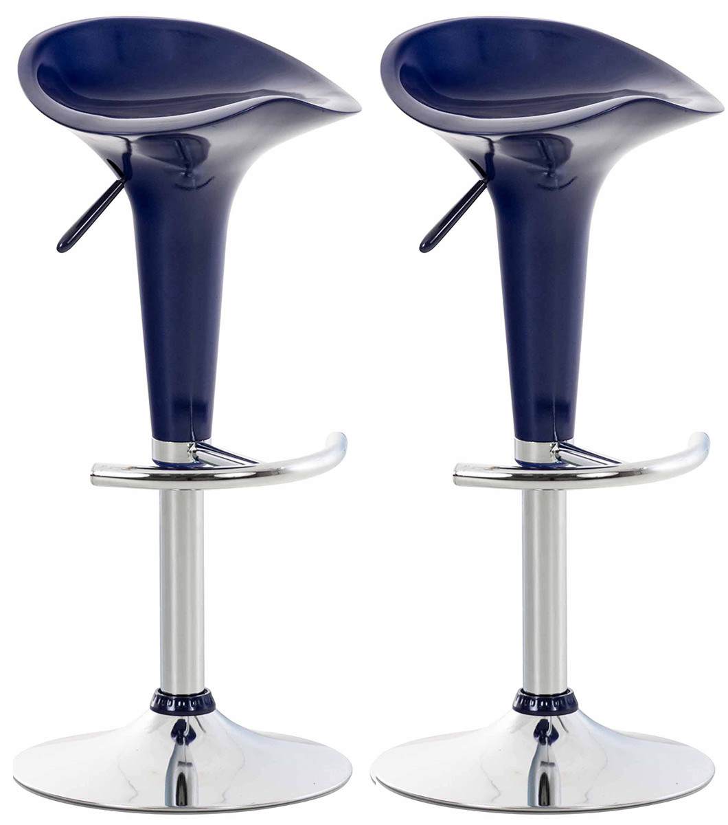 2er Set Barhocker Saddle, höhenverstellbar, 360° drehbar