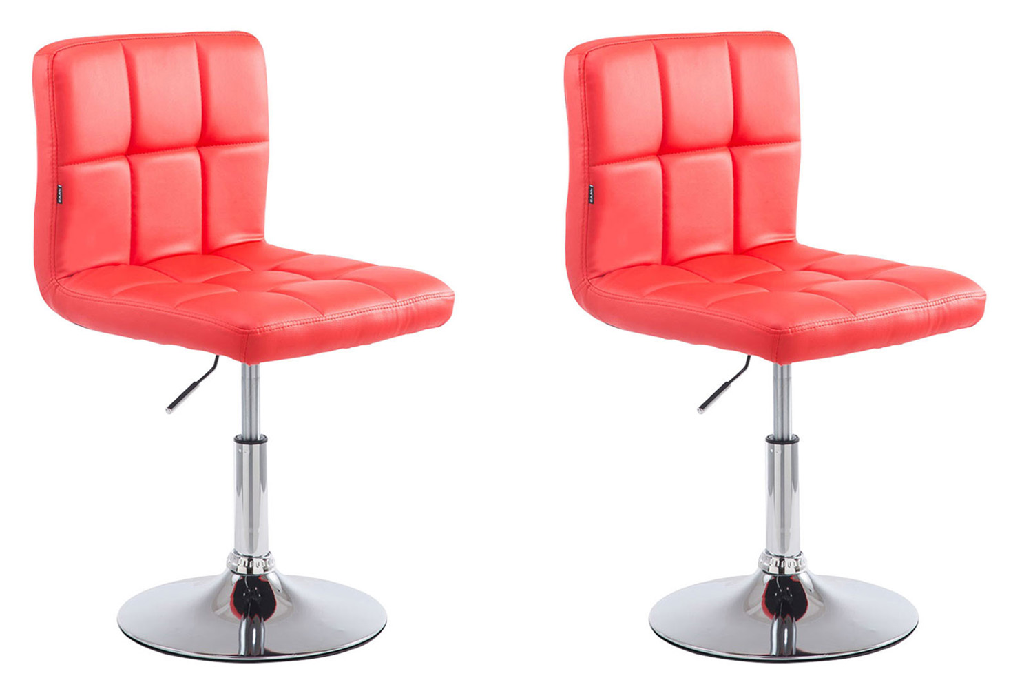 2er Set Lounger Palma V2 Kunstleder rot