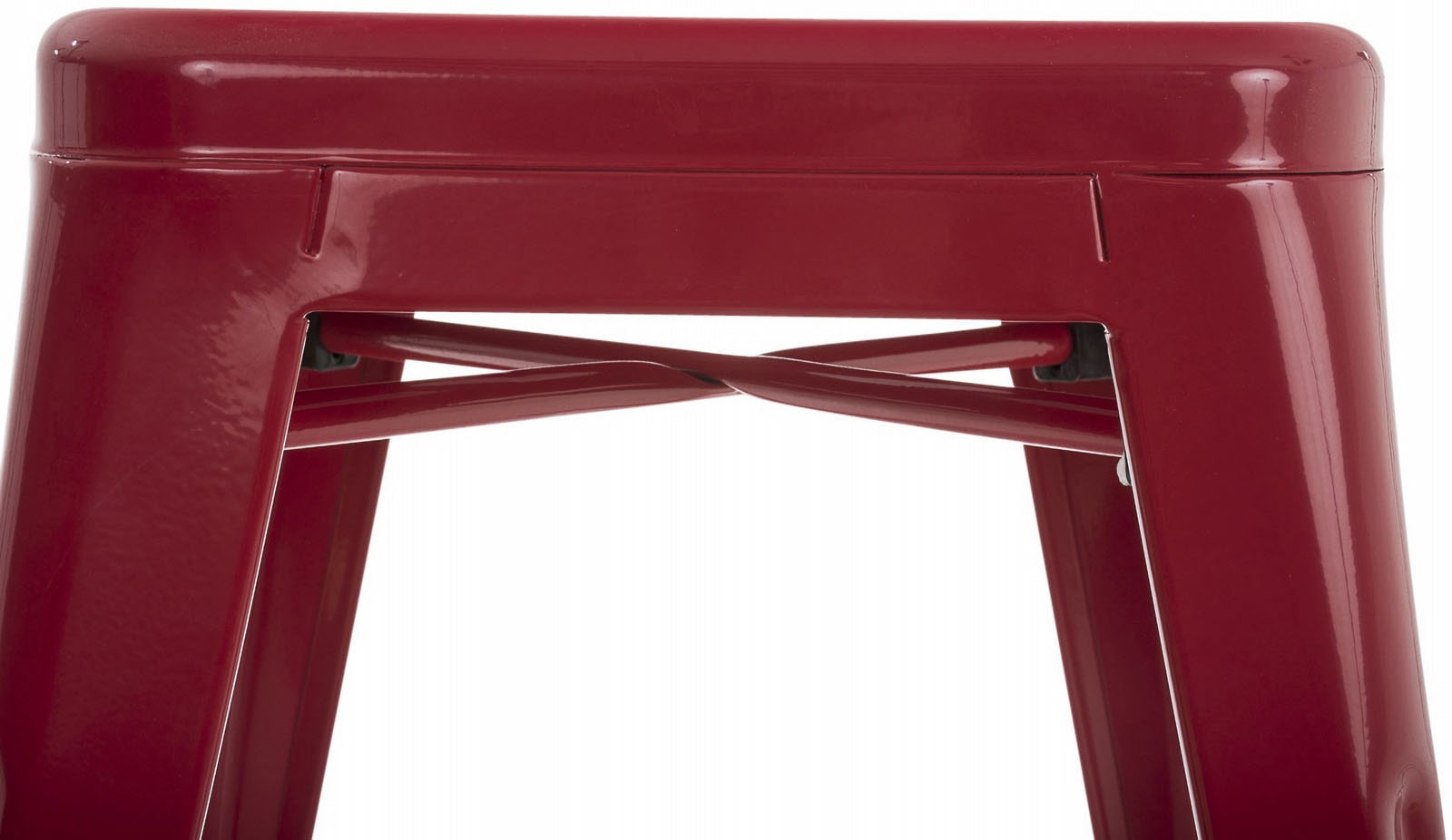 Metall Hocker Armin rot