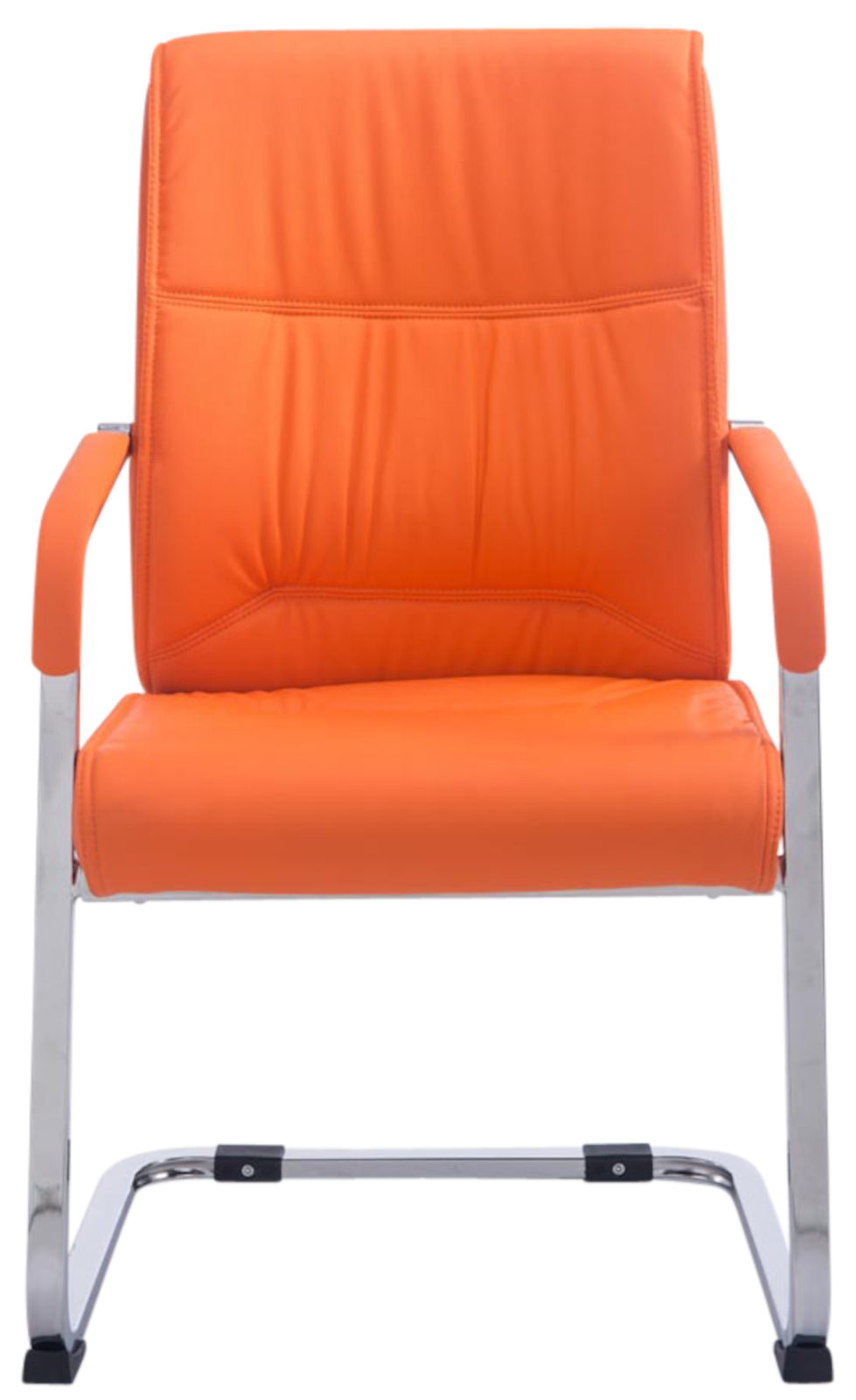 2er Set Freischwinger XXL Anubis Kunstleder orange