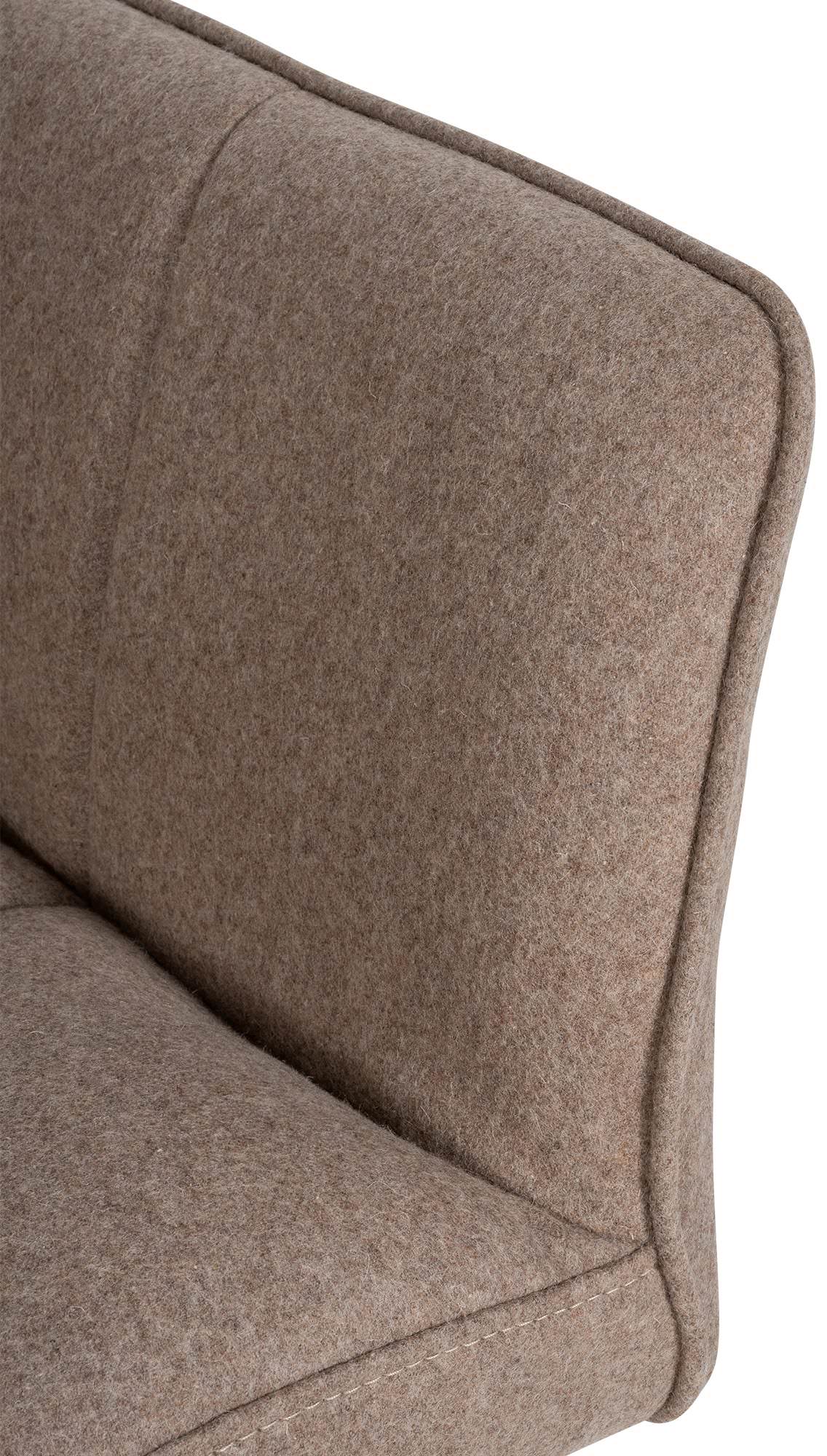 Lounger Damaso taupe Filz