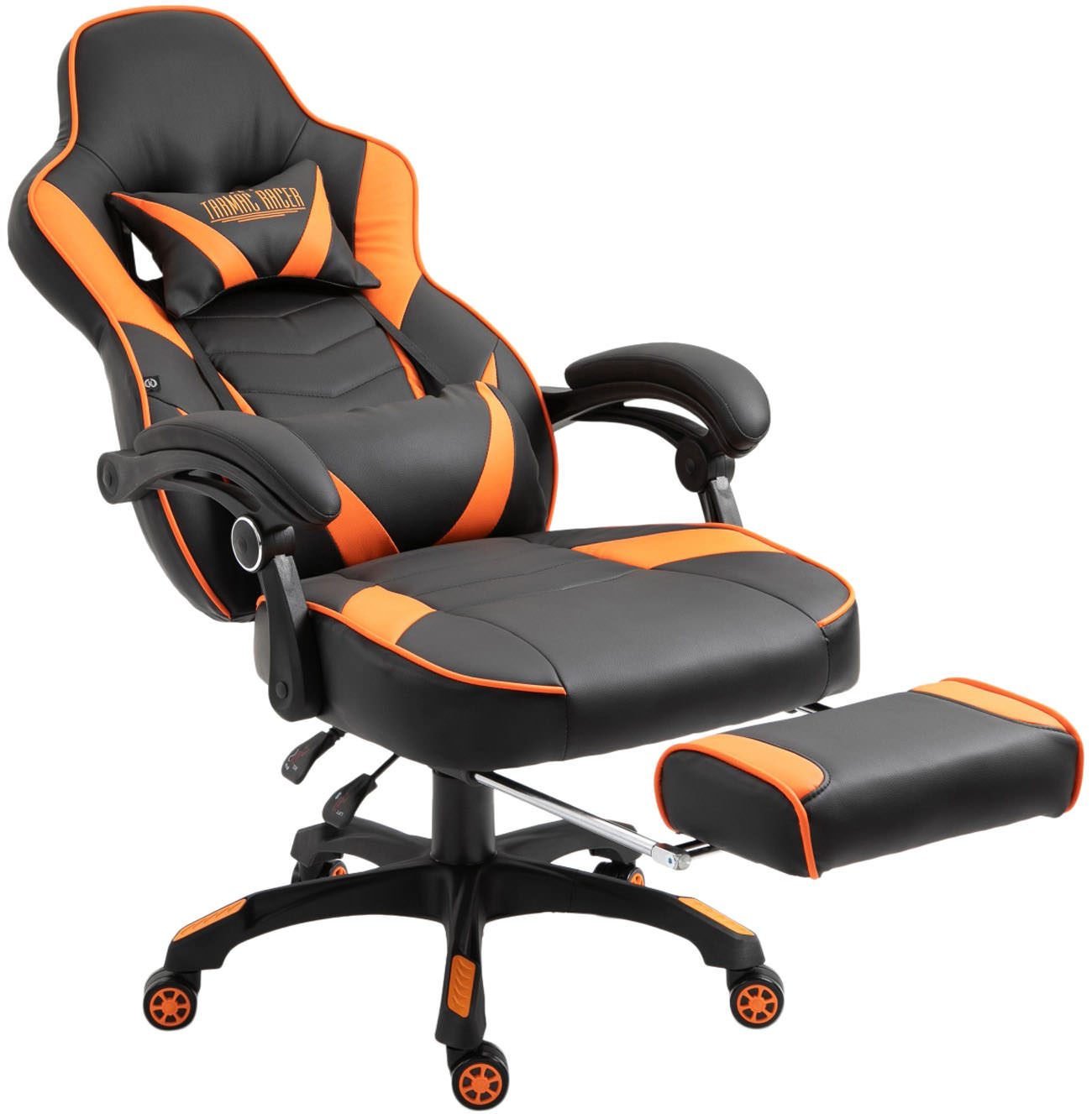 Gaming Bürostuhl Tilos Kunstleder schwarz/orange