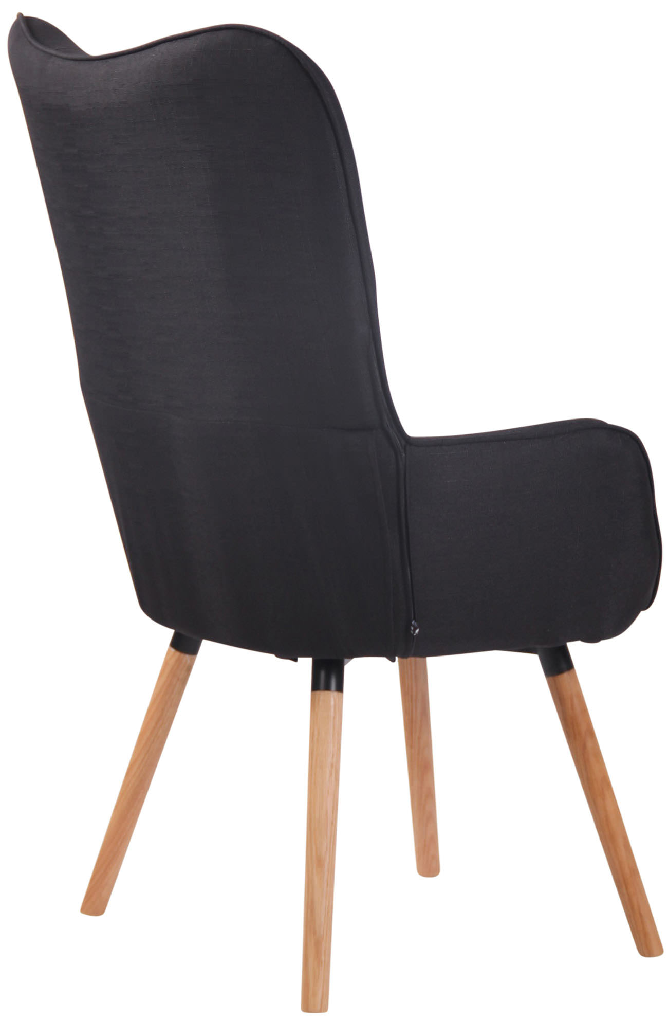 Lounger Ashford Stoff schwarz natura