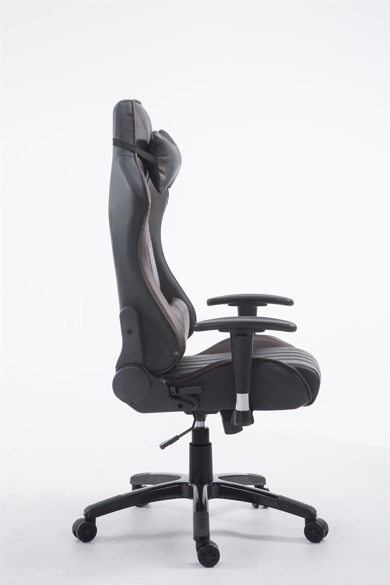 Racing Gaming Bürostuhl XL Shift Kunstleder mit/ohne Fußablage schwarz/braun ohne Fußablage