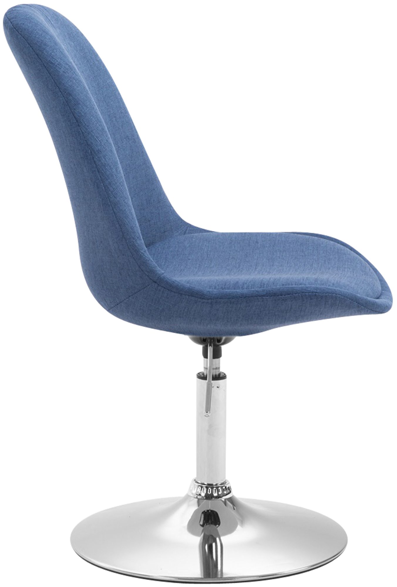 Esszimmerstuhl Maverick Stoff blau chrom