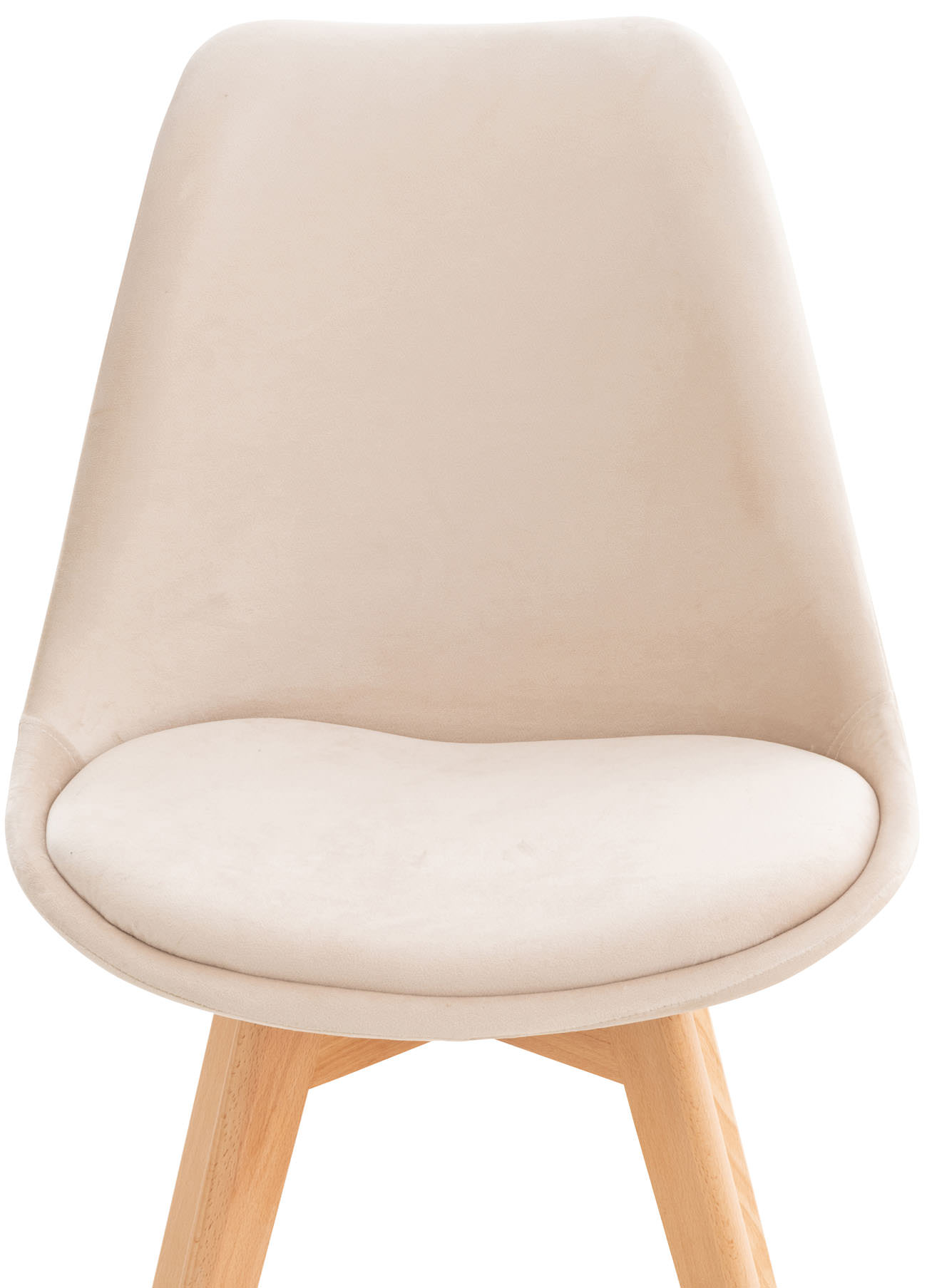 Esszimmerstuhl Linares beige Samt