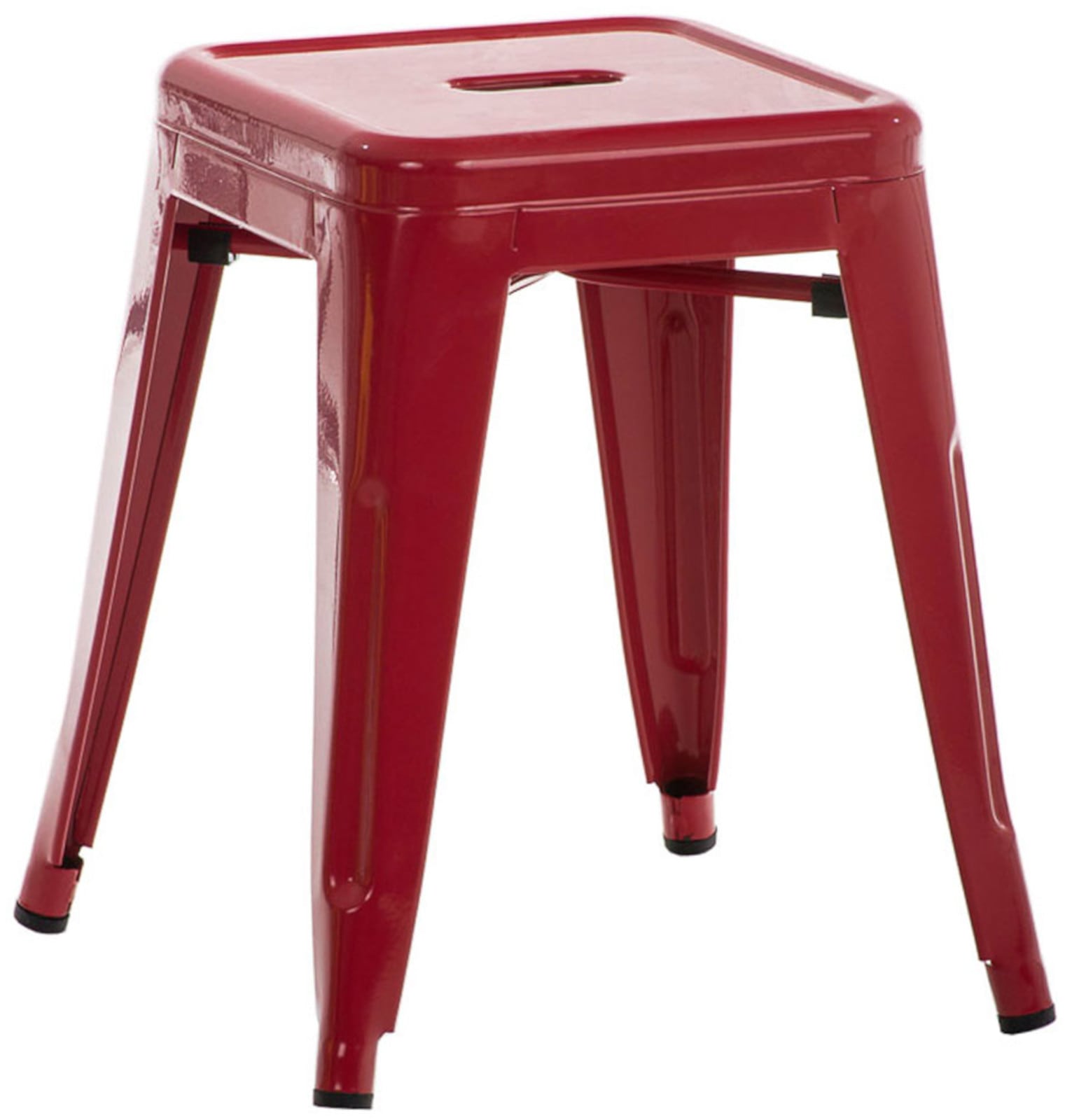 Metall Hocker Armin rot