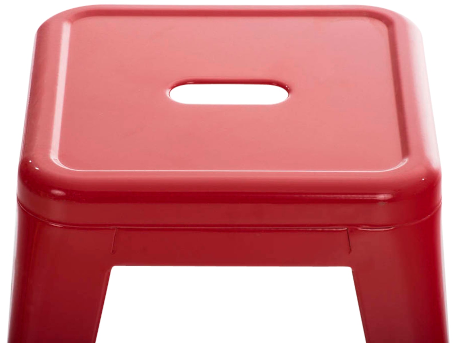 Metall Hocker Armin rot