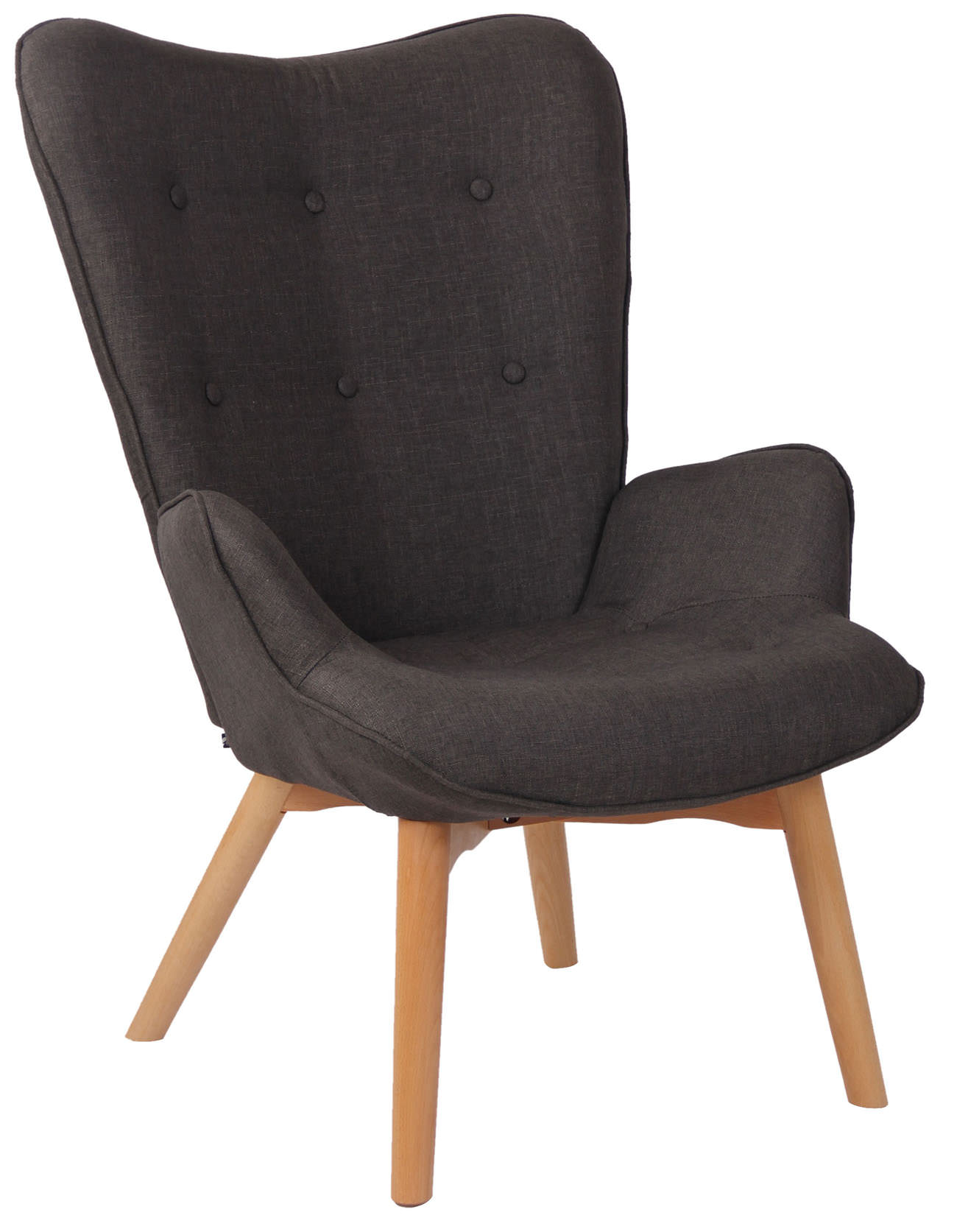 Lounger Durham Stoff dunkelgrau