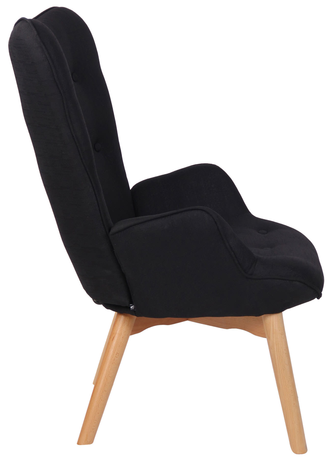 Lounger Durham Stoff schwarz