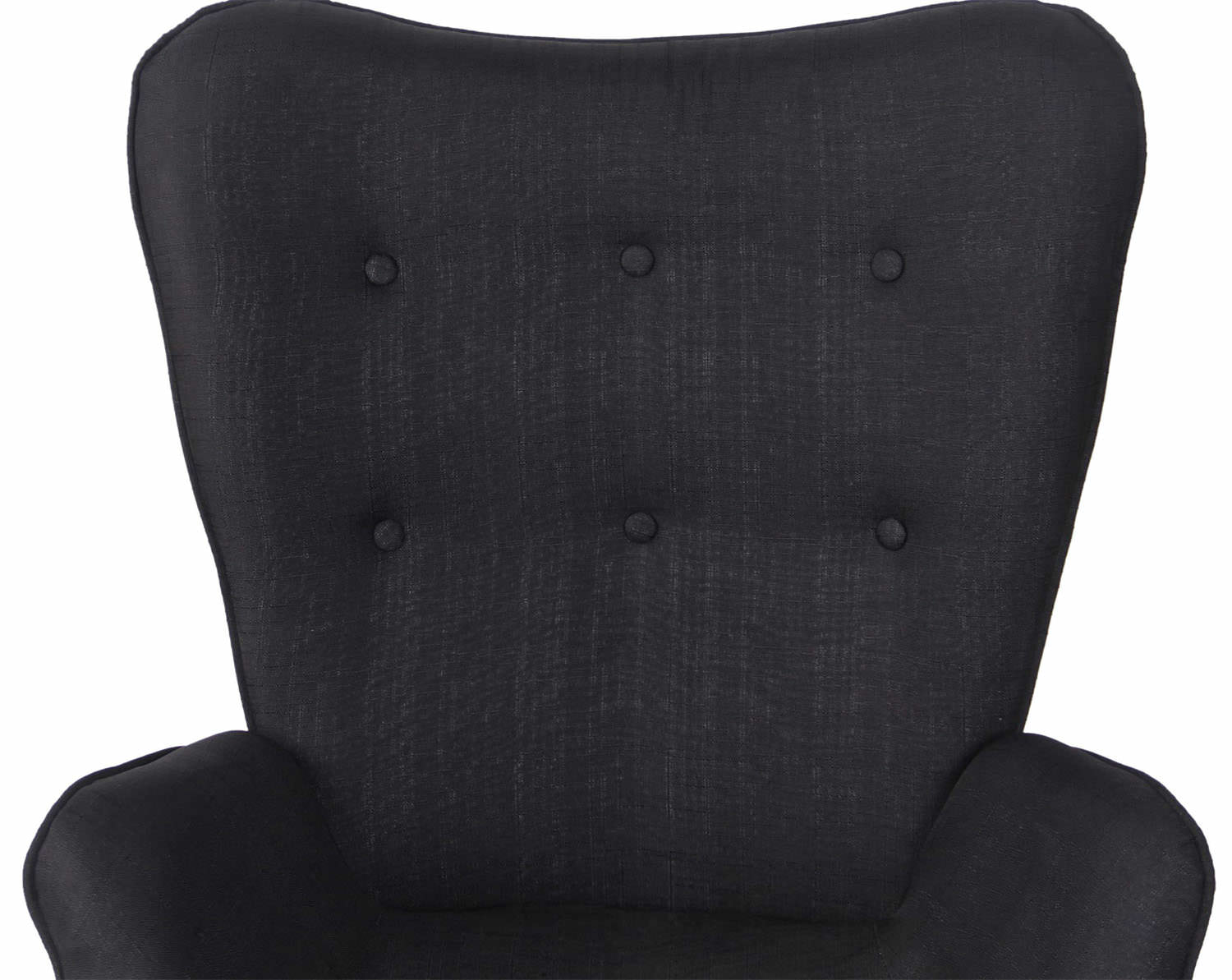 Lounger Durham Stoff schwarz