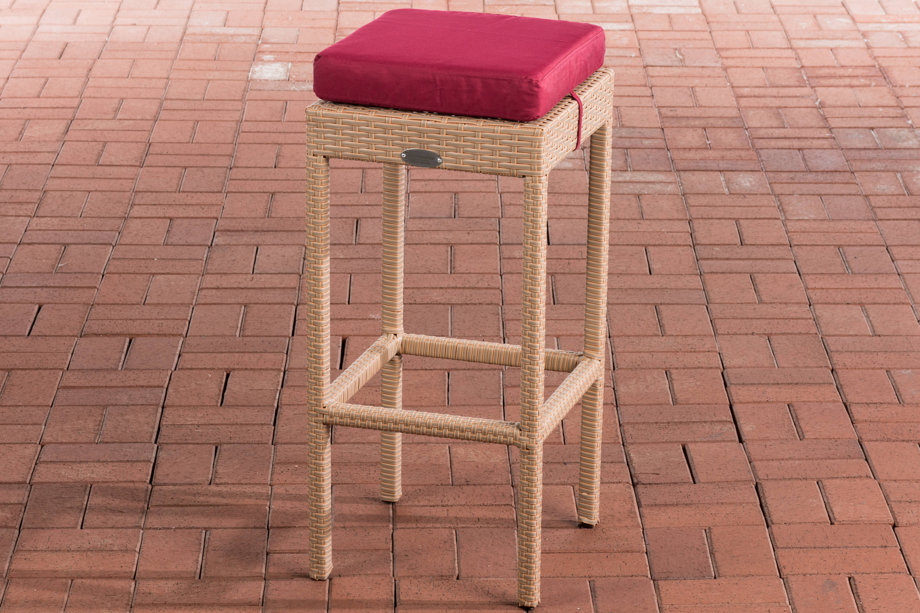 Polyrattan Barhocker Alia, ohne Lehne